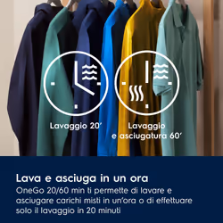 Electrolux Serie 700 EW7W495G lavasciuga Libera installazione Caricamento frontale Bianco D