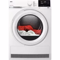 AEG Series 7000 TR718P2OB, Libera installazione, Caricamento frontale, Pompa di calore, Bianco, Manopola, 8 kg