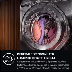 AEG Series 7000 ProSteam lavatrice Caricamento frontale 10 kg 1400 Giri/min Nero, Bianco - Vista aggiuntiva 6