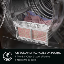 AEG Series 9000 TR9HH8BY asciugatrice Libera installazione Caricamento frontale 8 kg Nero, Bianco