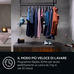 AEG L6SE26A lavatrice Caricamento frontale 6 kg 1200 Giri/min Bianco - Vista aggiuntiva 2