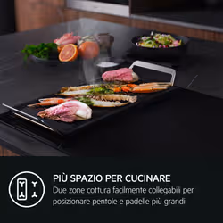 AEG PIANO INDUZIONE BOIL&FRY SAPHIRMATT 60 CM TI64IB3BIZ - Vista aggiuntiva 3