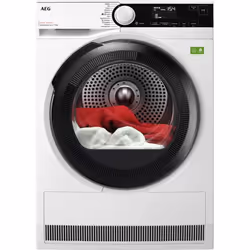 AEG Series 8000 TR8HDBG9B, Libera installazione, Caricamento frontale, Pompa di calore, Bianco, Manopola, Touch, Destra
