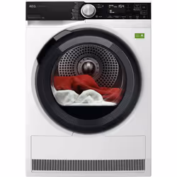 AEG XTR9HBGA9YA, Libera installazione, Caricamento frontale, Pompa di calore, Bianco, Manopola, Touch, Destra