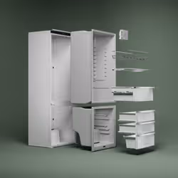 Electrolux FRIGORIFERO COMBINATO STATIC LOW FROST CLASSE E LNA6LE18S - Vista aggiuntiva 8