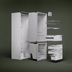 AEG FRIGORIFERO COMBINATO MULTIFLOW (METAL) CLASSE C TC8MS181CS - Vista aggiuntiva 5