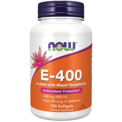 Now Foods Vitamina E naturale 400 UI 100 St
