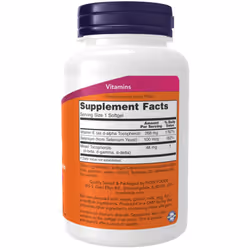 Now Foods Vitamina E naturale 400 UI 100 St - Vista aggiuntiva 2