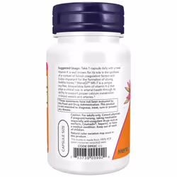 NOW FOODS MK-7 Vitamina K-2 60 St - Vista aggiuntiva 3