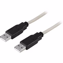 Deltaco USB 2.0 Cable A/A, 1.5m, 1,5 m, USB A, USB A, Maschio/Maschio, 0,48 Gbit/s