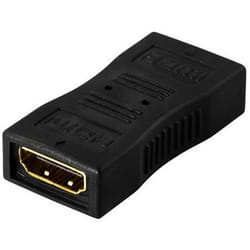 Deltaco HDMI-12 adattatore per inversione del genere dei cavi HDMI 19-pin Nero