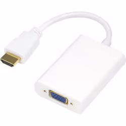 Deltaco HDMI-VGA8, 1080p, Bianco