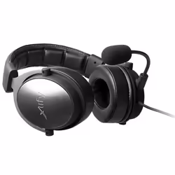 CHERRY XTRFY XG-H1 cuffia e auricolare Cablato A Padiglione Gaming Nero, Argento - Vista aggiuntiva 2