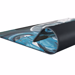 CHERRY XTRFY GP4 Tappetino per mouse per gioco da computer Nero, Blu, Grigio - Vista aggiuntiva 4