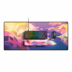 CHERRY XTRFY WR5 Compact Litus poggiapolso Resina, Silicone Rosa
