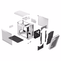 Fractal Design Torrent Nano Micro Tower Bianco - Vista aggiuntiva 6