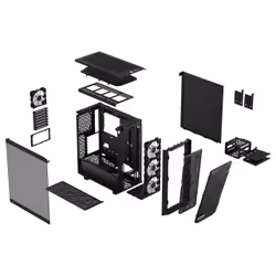 Fractal Design Meshify 2 Compact RGB Nero - Vista aggiuntiva 4