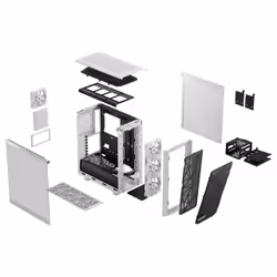 Fractal Design Meshify 2 Compact RGB Bianco - Vista aggiuntiva 4