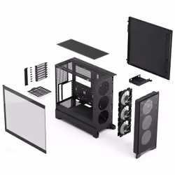 Fractal Design Pop 2 Air Black TG RGB Midi Tower Nero - Vista aggiuntiva 5