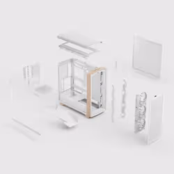 Fractal Design Summit Chalk White TG Clear Tint Midi Tower Bianco - Vista aggiuntiva 5