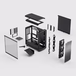 Fractal Design Summit Ambience Blackout TG Light Tint Midi Tower Nero - Vista aggiuntiva 5