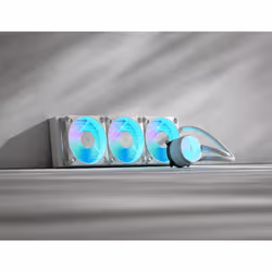 Fractal Design Radius 360 RGB White Processore Raffreddatore di liquidi tutto in uno 12 cm Bianco 1 pz - Vista aggiuntiva 2