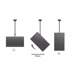 Multibrackets 5477 Supporto per display espositivi 55" Nero - Vista aggiuntiva 6