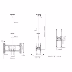 Multibrackets 5491 Supporto per display espositivi 70" Nero - Vista aggiuntiva 8