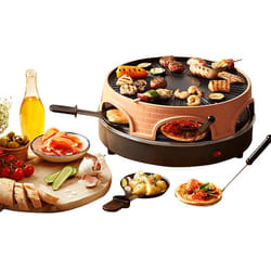 Emerio PO-113255.4 griglia per raclette 1500 W Nero, Marrone