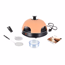 Emerio PO-115985, 4 pizza(e), Nero, Arancione, Ceramica, 900 W, 4,43 kg, 380 mm