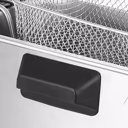 Emerio DF-120482 friggitrice Doppia 3 L Indipendente 2000 W Nero, Acciaio inox