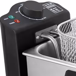 Emerio DF-120482 friggitrice Doppia 3 L Indipendente 2000 W Nero, Acciaio inox - Vista aggiuntiva 4