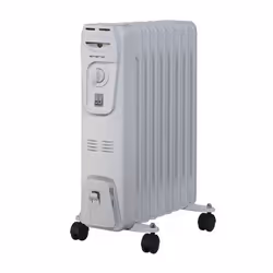 Emerio HO-105589, Riscaldatore ambiente elettrico a olio, Olio, Interno, Pavimento, Bianco, 2000 W