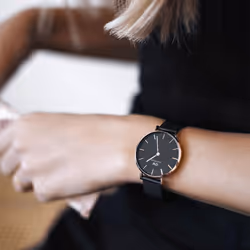 Daniel Wellington Petite Ashfield Orologio da polso Femmina Quarzo Nero, Rose Gold Rose Gold - Vista aggiuntiva 4