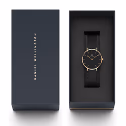 Daniel Wellington Petite Ashfield Orologio da polso Femmina Quarzo Nero, Rose Gold Rose Gold - Vista aggiuntiva 8
