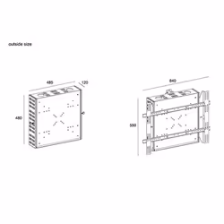 Multibrackets 1046 accessorio per supporto AV Scatola per supporto AV - Vista aggiuntiva 7
