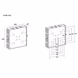 Multibrackets 1046 accessorio per supporto AV Scatola per supporto AV - Vista aggiuntiva 8
