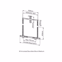 Multibrackets 2876 Accessorio per il montaggio del monitor - Vista aggiuntiva 5
