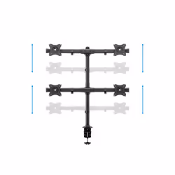 Multibrackets 3316 Supporti a parete per TV 27" Scrivania Nero - Vista aggiuntiva 7