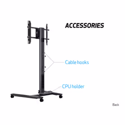 Multibrackets 5310 Supporto per display espositivi 2,03 m (80") Nero - Vista aggiuntiva 7