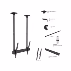Multibrackets 5785 Supporto per display espositivi 2,54 m (100") Nero - Vista aggiuntiva 6