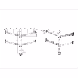 Multibrackets 5891 Supporti a parete per TV 76,2 cm (30") Scrivania Nero - Vista aggiuntiva 6