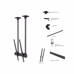 Multibrackets 6133 Supporto per display espositivi 2,54 m (100") Nero - Vista aggiuntiva 5