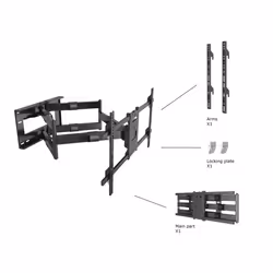 Multibrackets 6546 Supporto TV a parete 2,03 m (80") Nero - Vista aggiuntiva 7