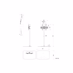 Multibrackets 8946 Supporto per display espositivi 65" Nero - Vista aggiuntiva 5
