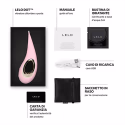 Lelo Dot Stimolatore a Punta Clitorideo per Donne Colore Pink 1 pz Vibratore