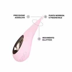 Lelo Dot Stimolatore a Punta Clitorideo per Donne Colore Pink 1 pz Vibratore - Vista aggiuntiva 4