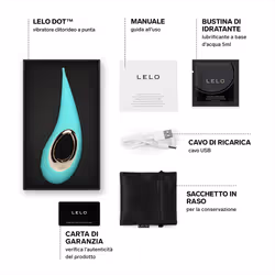 Lelo Dot Stimolatore a Punta Clitorideo per Donne Colore Aqua 1 pz Vibratore
