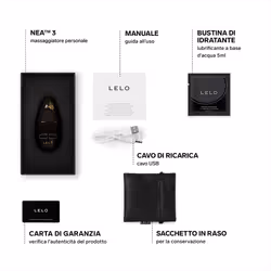 Lelo Nea3 Piccolo Massaggiatore Femminile Stimolatore Clitorideo Colore Black 1 pz Vibratore - Vista aggiuntiva 4