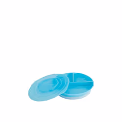 Twistshake Divided Plate, Piatto per bambini, Blu, Polipropilene (PP), Elastomero Termoplastico (TPE), Bambino/Bambina, 0,5 a ...